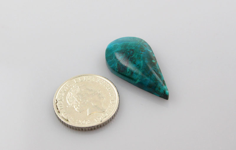 Peruvian Chrysocolla smaller cabochon