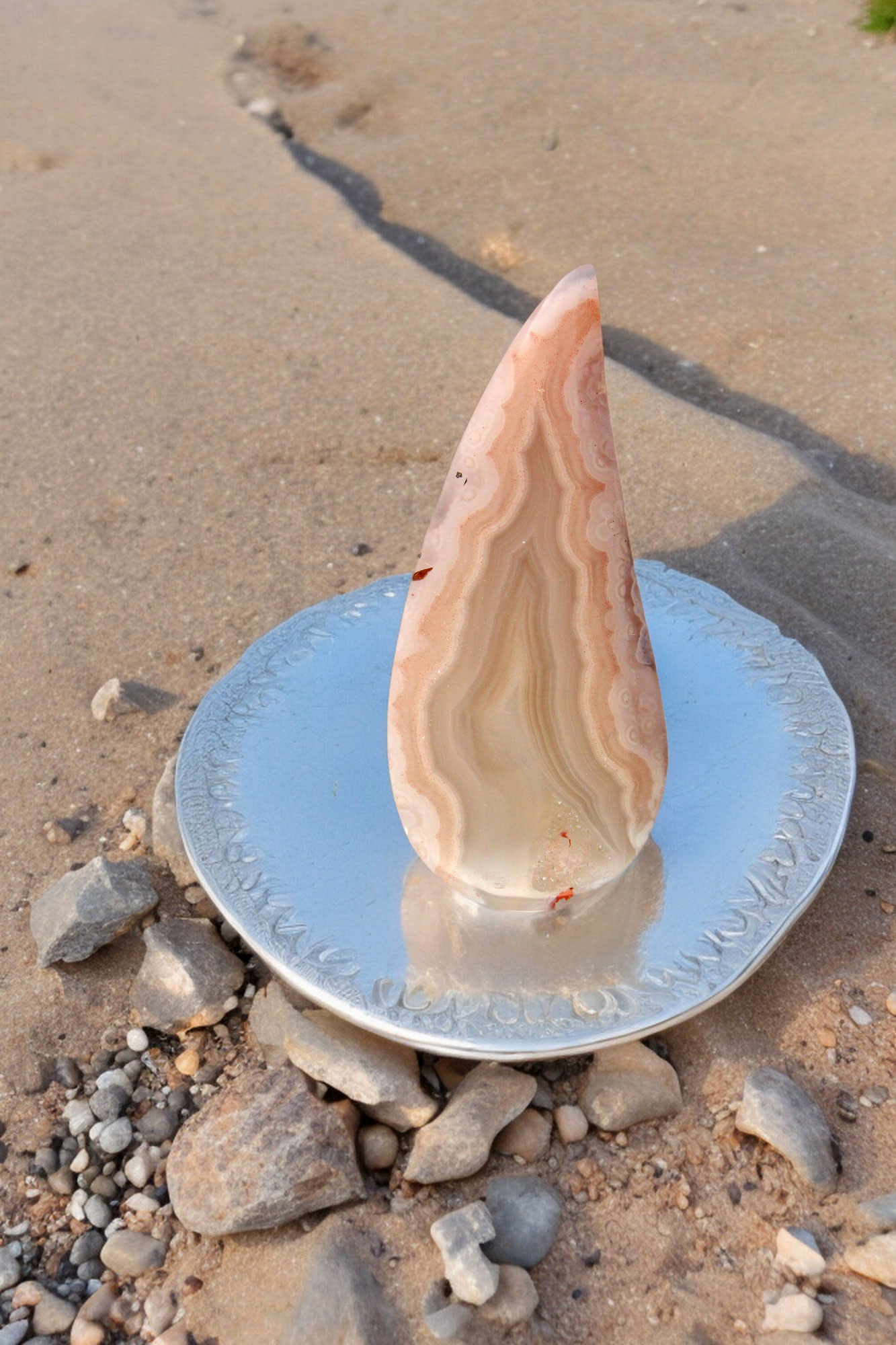 Collectors pink Laguna Agate Cabochon