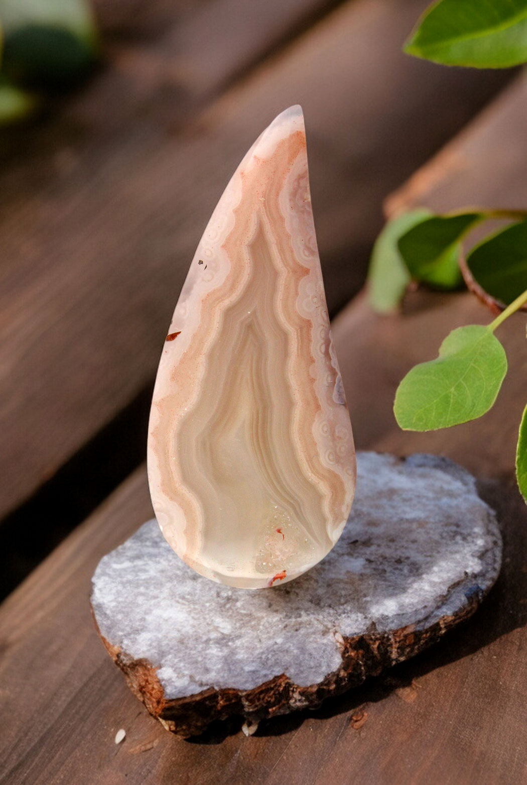 Collectors pink Laguna Agate Cabochon