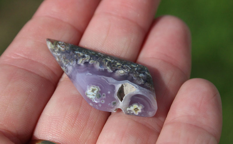 Indonesian Purple Moss Agate Cabochon