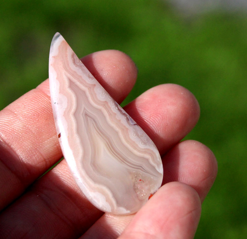 Collectors pink Laguna Agate Cabochon