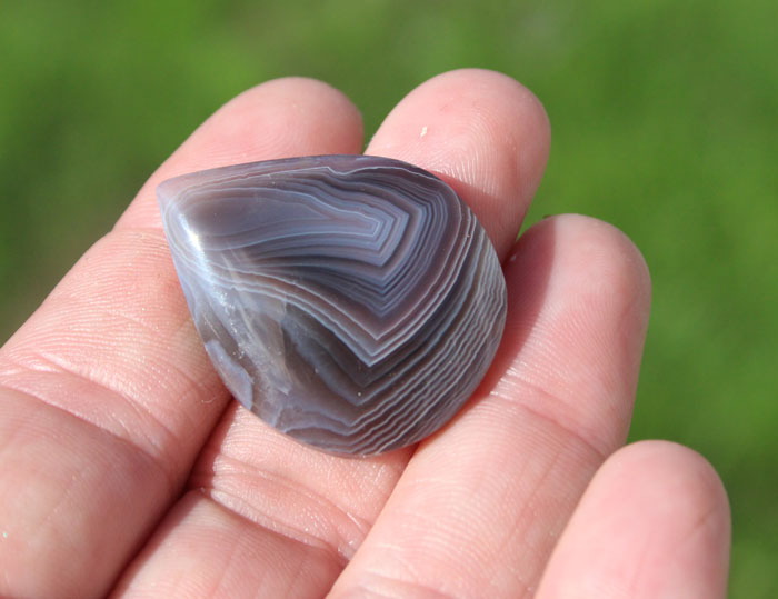 Hand cut Botswanna Agate Cabochon 