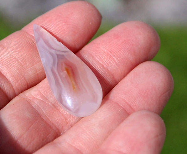 Peach Laguna Agate Cabochon 