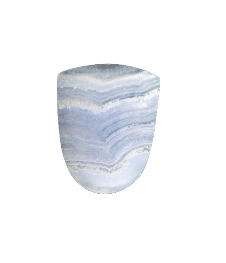 Hand Cut Blue lace Agate cabochon