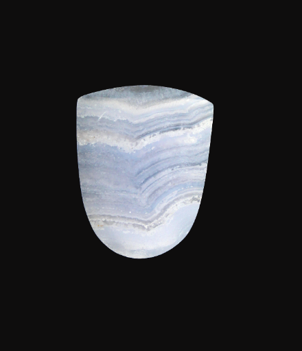 Hand Cut Blue lace Agate cabochon