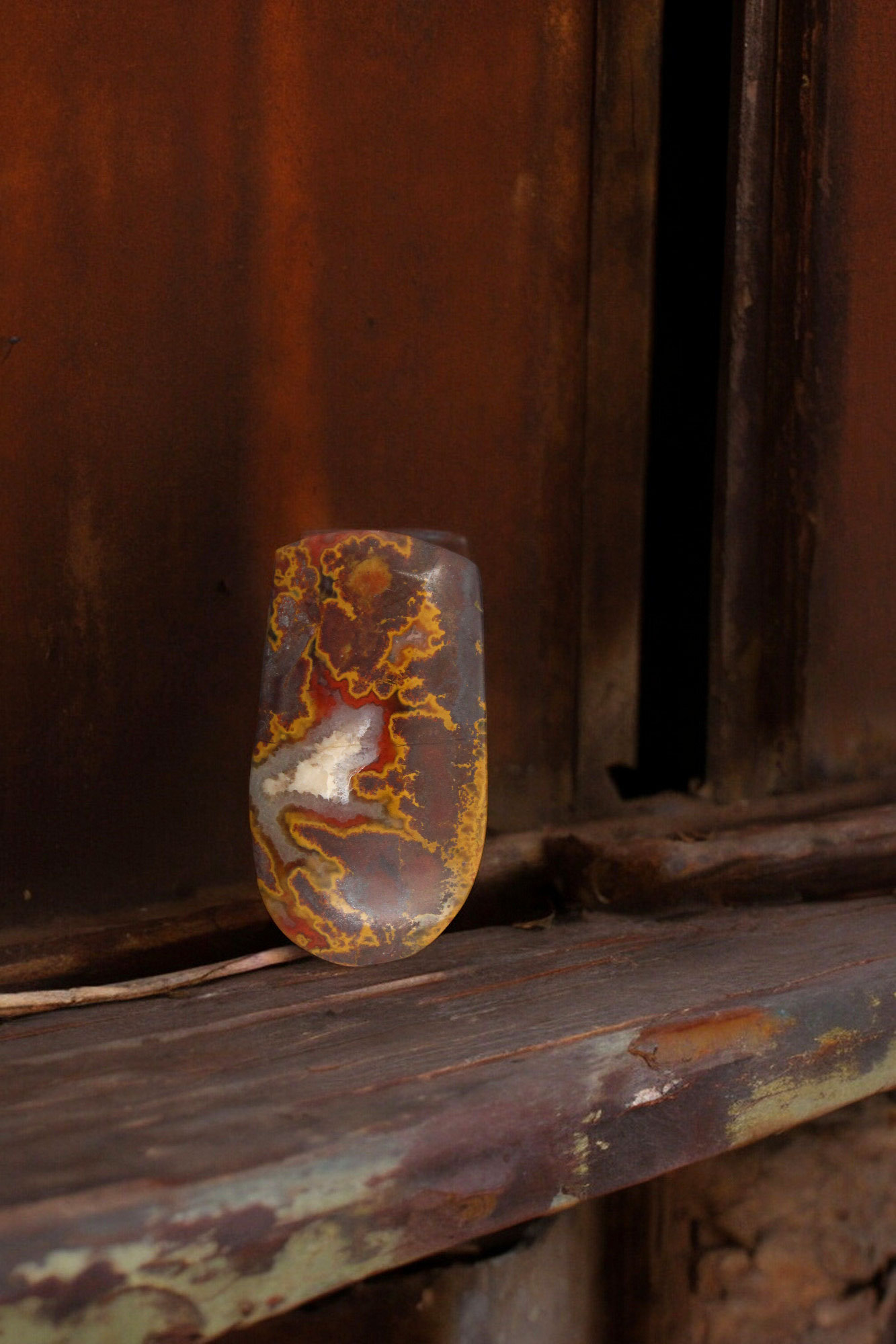 Moroccan Seam agate Cabochon 