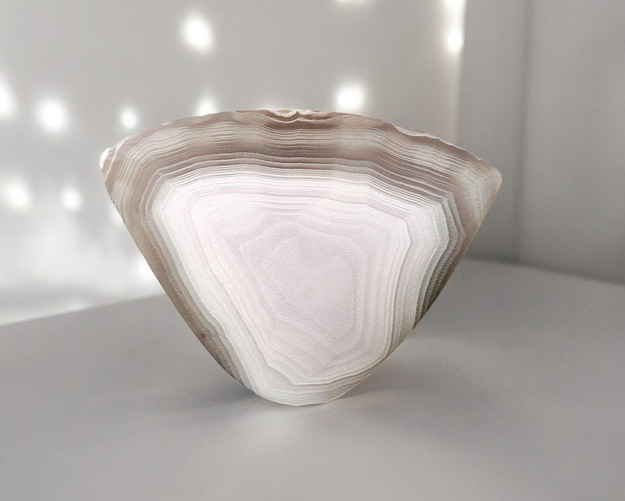 Pale Purple banded laguna Agate