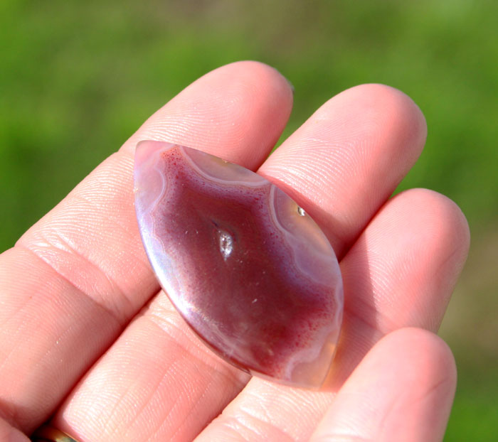 Dark Red laguna Agate Cabochon 