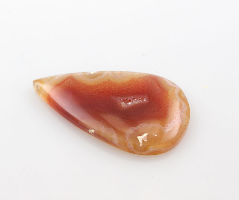 Dark Orange  Laguna Agate Cabochon 