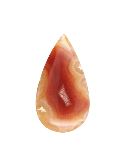 Dark Orange  Laguna Agate Cabochon 