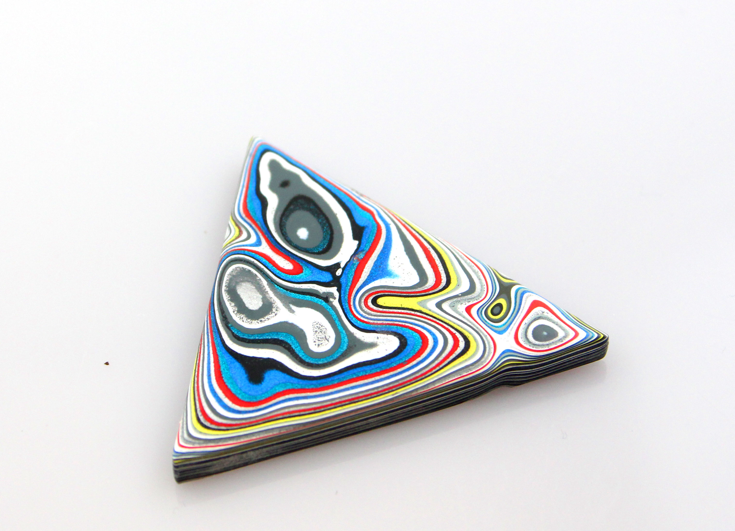 Hand cut Kenworth Fordite  Cabochon 