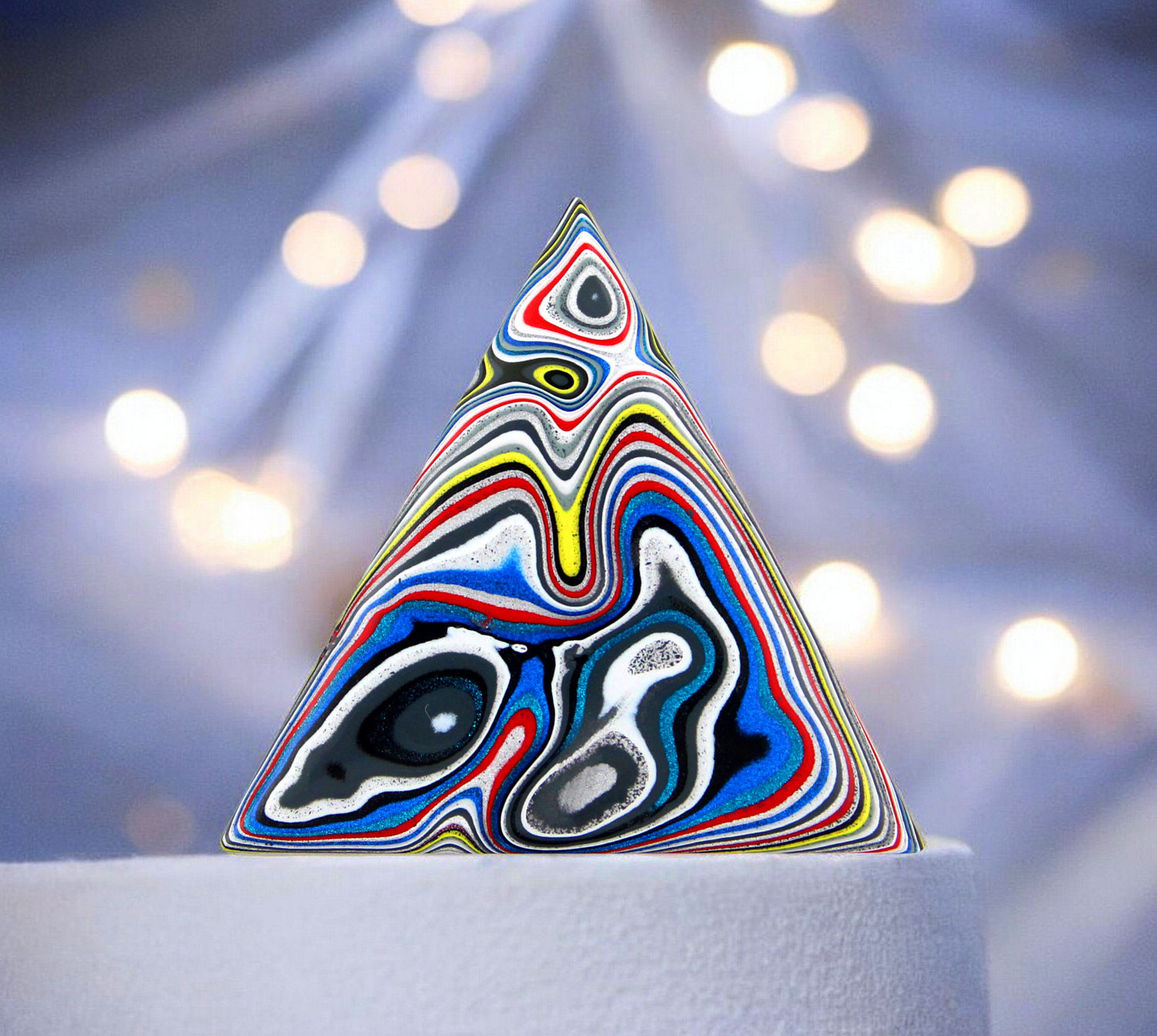 Hand cut Kenworth Fordite  Cabochon 