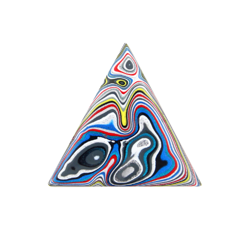 Hand cut Kenworth Fordite  Cabochon 