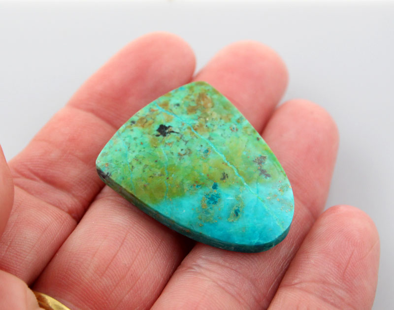 Hand Cut Chrysocolla Cabochon