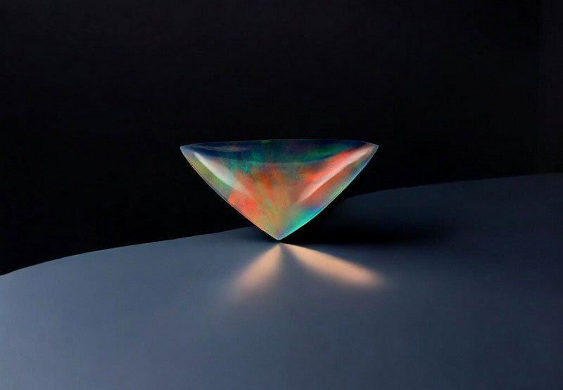 Aurora Opal cabochon