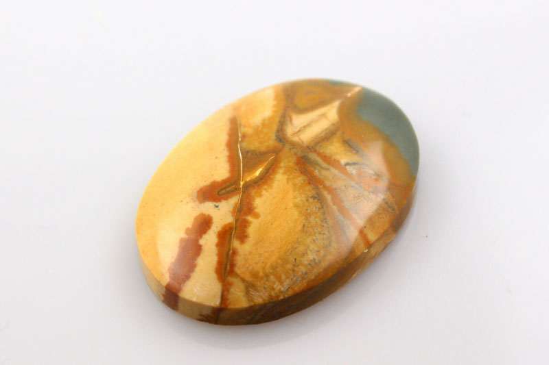 Hand cut Owhyee Jasper cabochon 