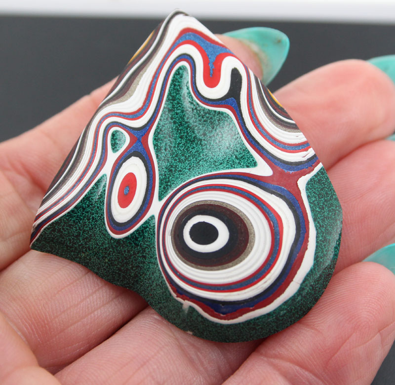 Sculpted hand cut Kenworth Fordite