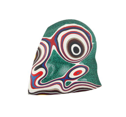 Sculpted hand cut Kenworth Fordite
