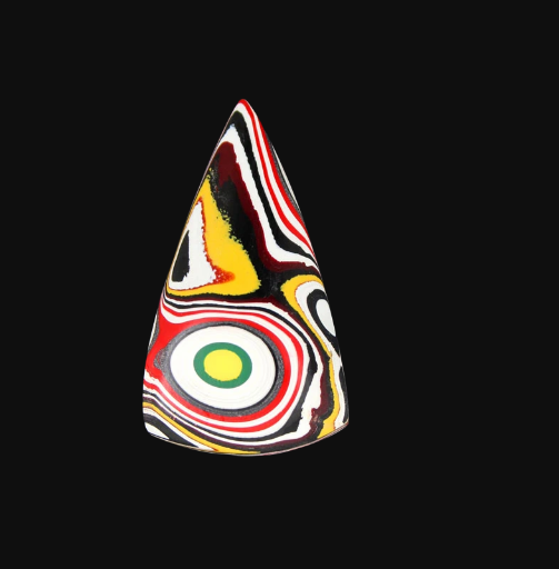 Hand cut Kenworth Fordite  Cabochon 