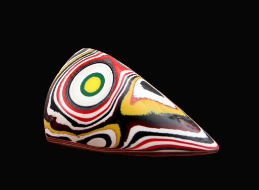 Hand cut Kenworth Fordite  Cabochon 