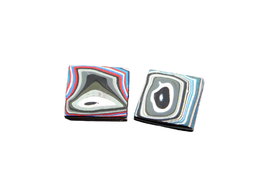 Fordite Pair of cabochons