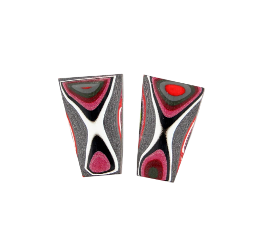 Fordite Pair of cabochons