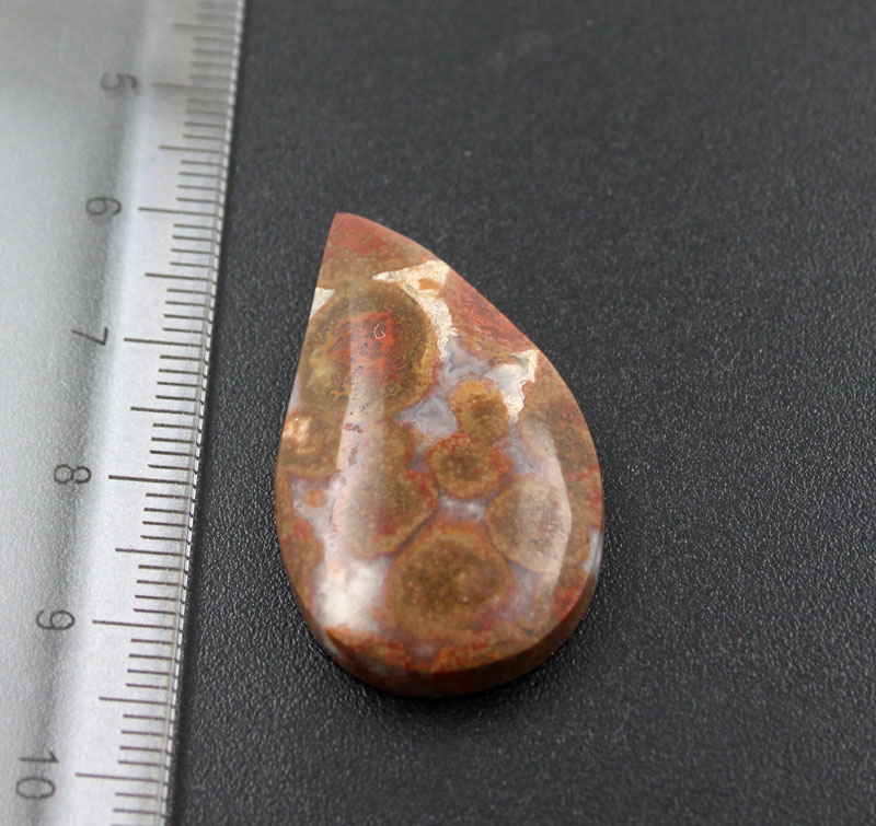Hand cut poppy Jasper 