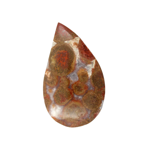 Hand cut poppy Jasper 
