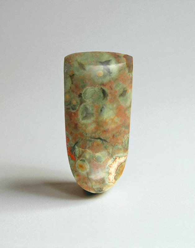 Hand Cut Rainforest Jasper Cabochon 