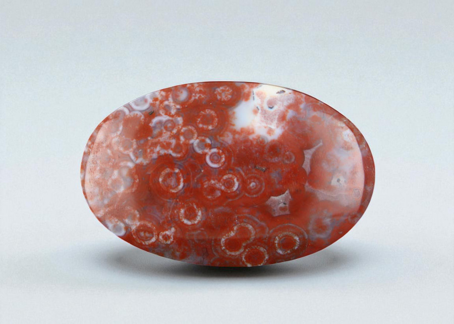 Hand cut Rare Red Ocean Jasper