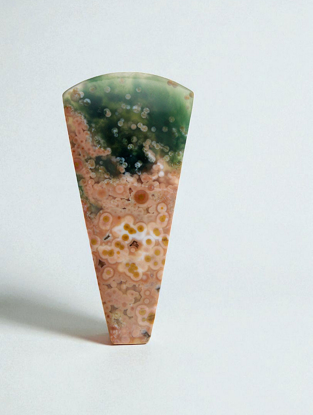 Translucent Hand cut Rare Ocean Jasper 