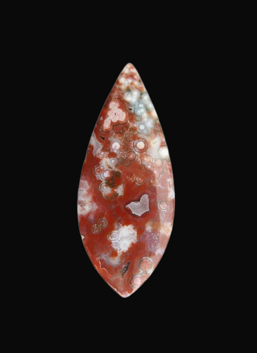 Hand cut Rare Red Ocean Jasper 