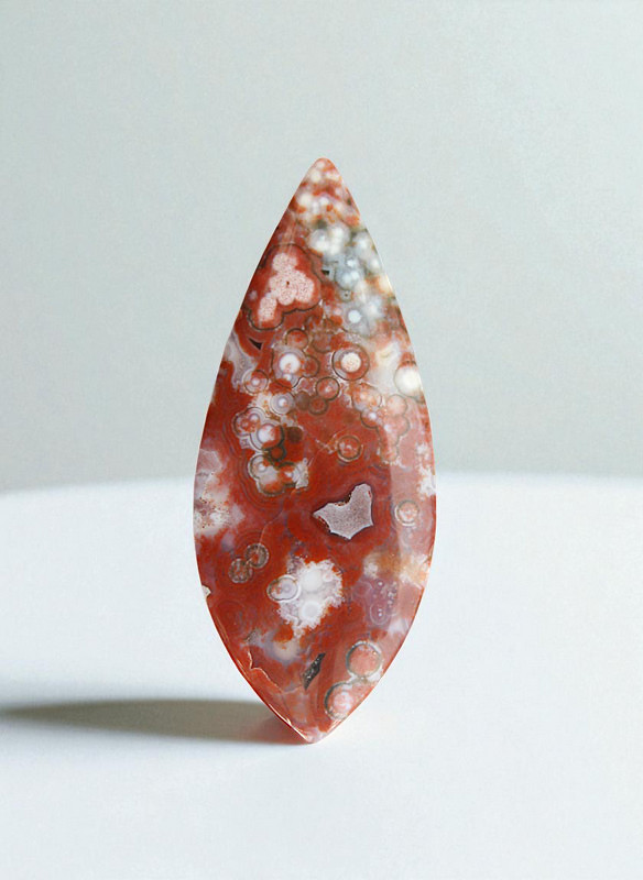 Hand cut Rare Red Ocean Jasper 