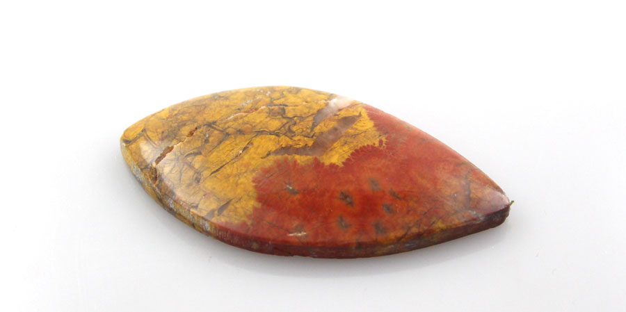 Large Morgan Hill Poppy Jasper cabochon 