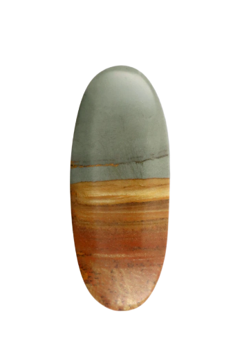 Hand cut Spring Mountain Jasper Cabochon 