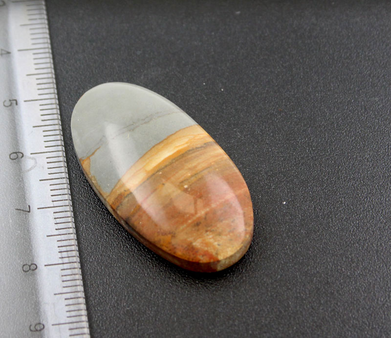 Hand cut Spring Mountain Jasper Cabochon 