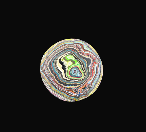 Graffiti Fordite Cabochon