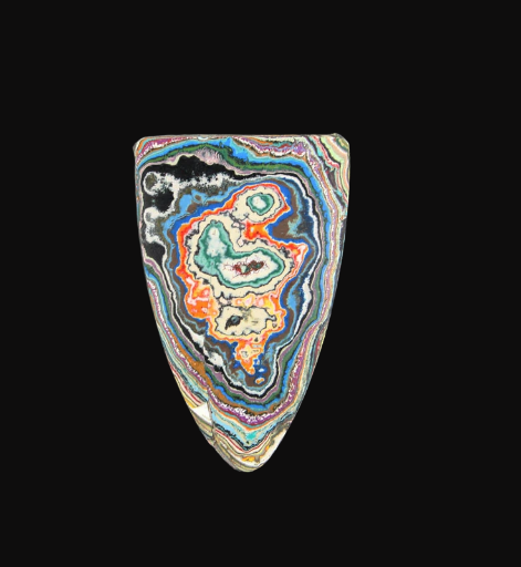 Graffiti Fordite Cabochon
