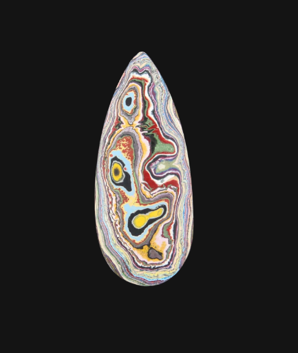 Graffiti Fordite Cabochon