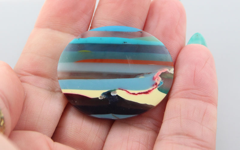 Californian Hand Cut Surfite Cabochon 