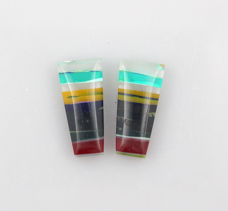Surfite matched pair of cabochons