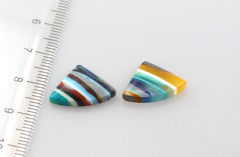 Surfite matched pair of cabochons