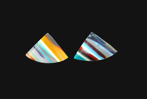 Surfite matched pair of cabochons