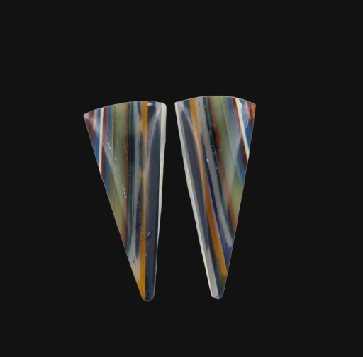 Surfite matched pair of cabochons