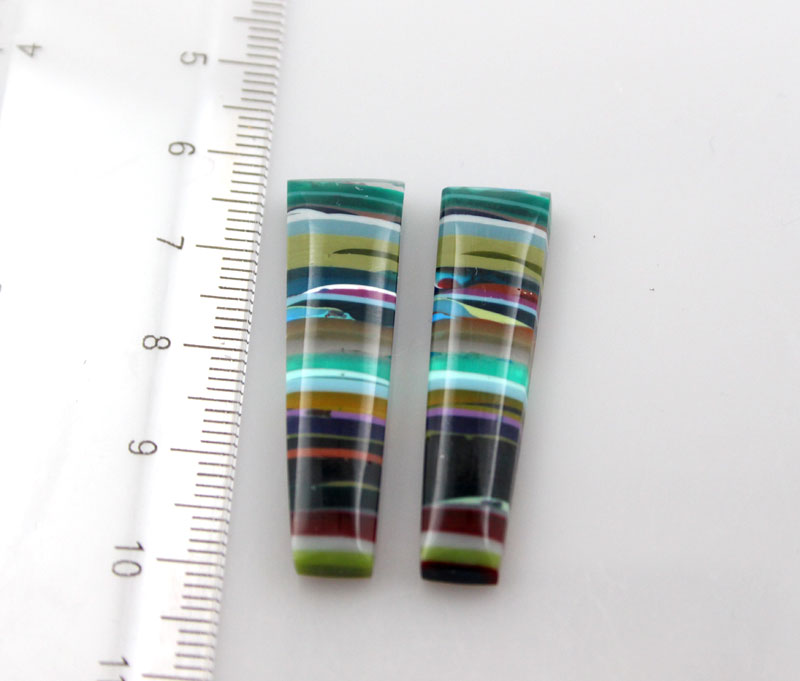 HUGE Surfite matched pair of cabochons