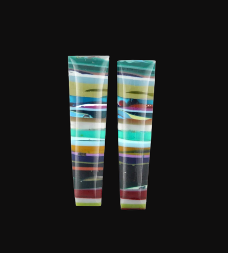 HUGE Surfite matched pair of cabochons