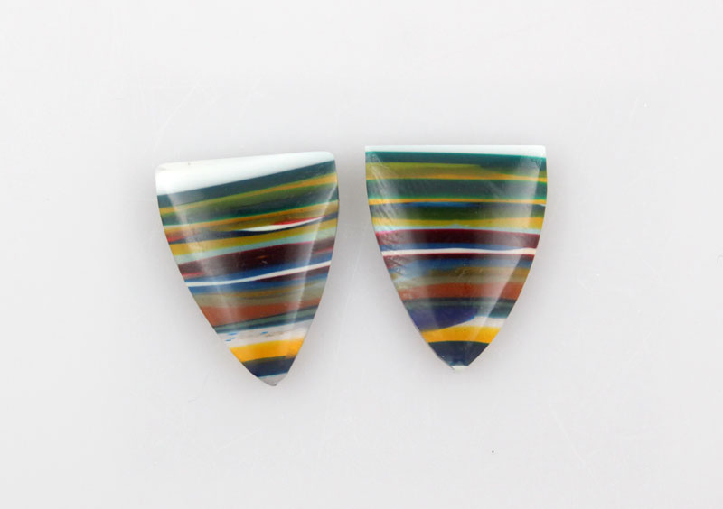 Surfite matched pair of cabochons