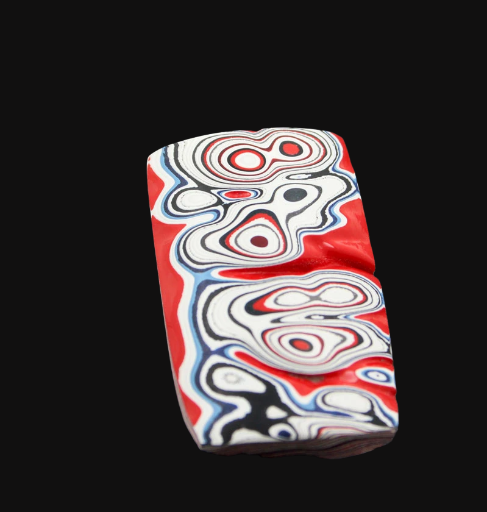 Sculpted hand cut Kenworth Fordite