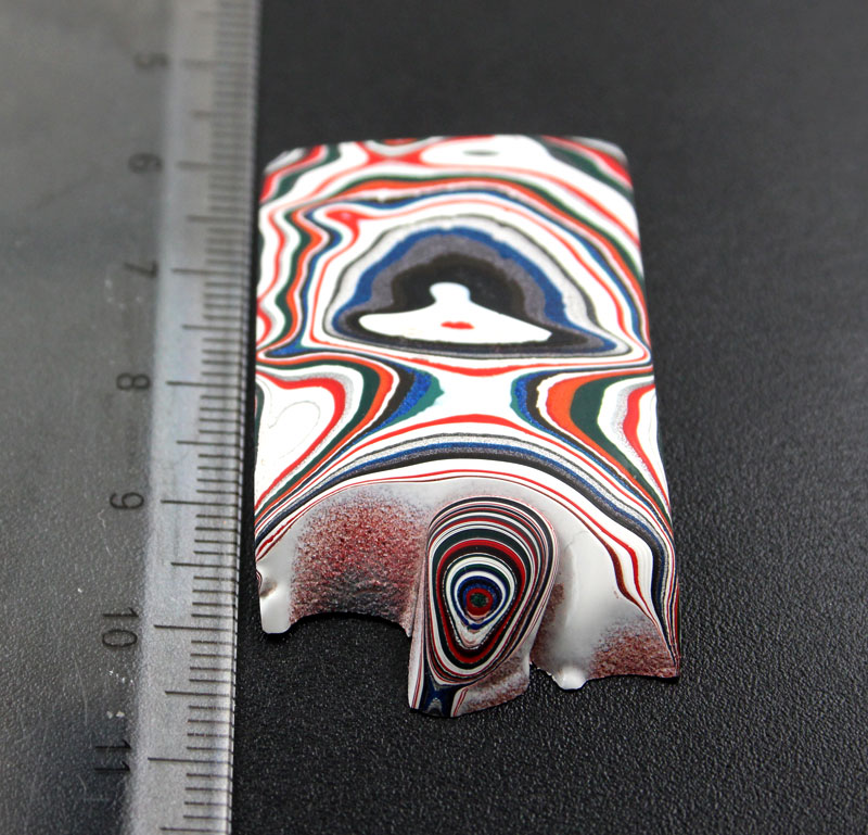 Sculpted hand cut Kenworth Fordite