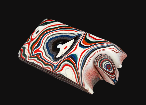 Sculpted hand cut Kenworth Fordite